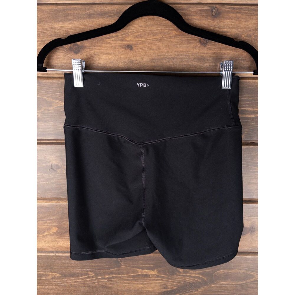 Abercrombie YPB SculptLUX Biker Shorts Black High Rise Athletic Size Medium
